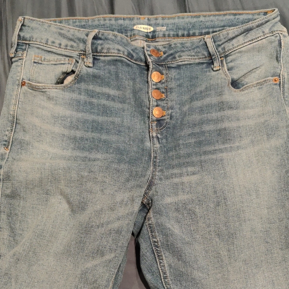 Old Navy High Rise Light Blue Jeans